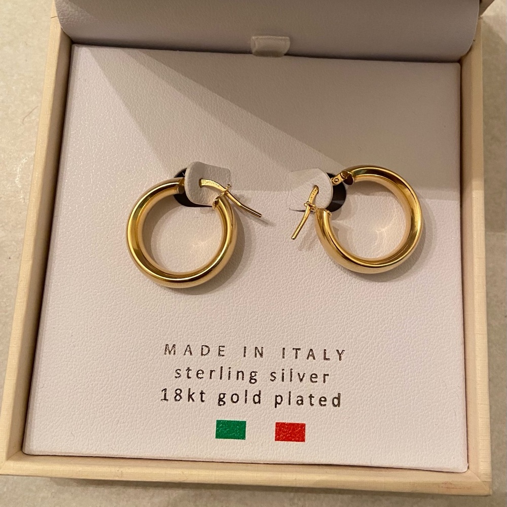 18kt gold plated earrings